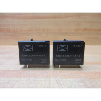 KG Technologies K110-2-D012P-1AT-Z Relay K1102D012P1ATZ - New No Box
