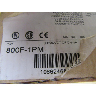 Allen Bradley 800F-1PM Switch Enclosure