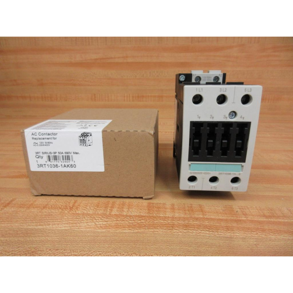 Siemens 3RT1036-1AK60 Contactor 3RT10361AK60
