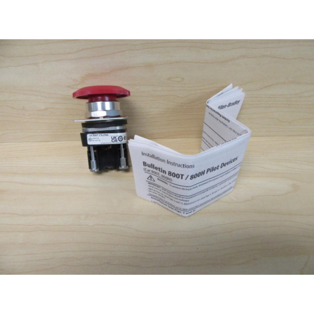 Allen Bradley 800T-FXJT6A Red Button 800TFXJT6A WLegend - New No Box
