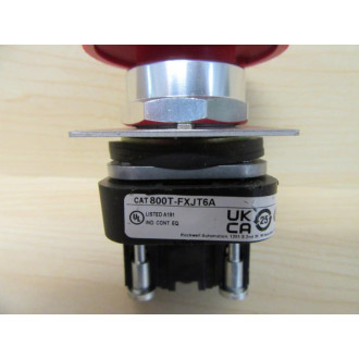 Allen Bradley 800T-FXJT6A Red Button 800TFXJT6A WLegend - New No Box