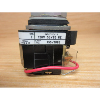 Allen Bradley 800T-PT16R Button w40171-002-01 & 800T-XA