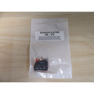 Schneider Telemecanique ZBE-1016 Contact Block White Plunger