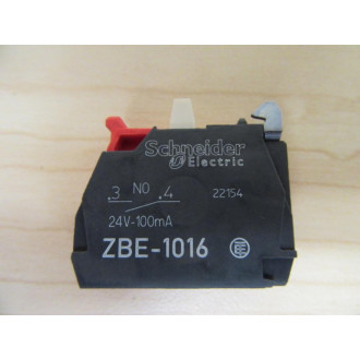 Schneider Telemecanique ZBE-1016 Contact Block White Plunger