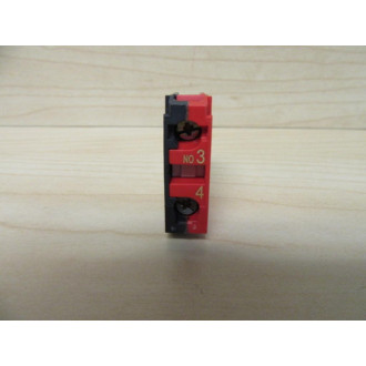 Schneider Telemecanique ZBE-1016 Contact Block White Plunger