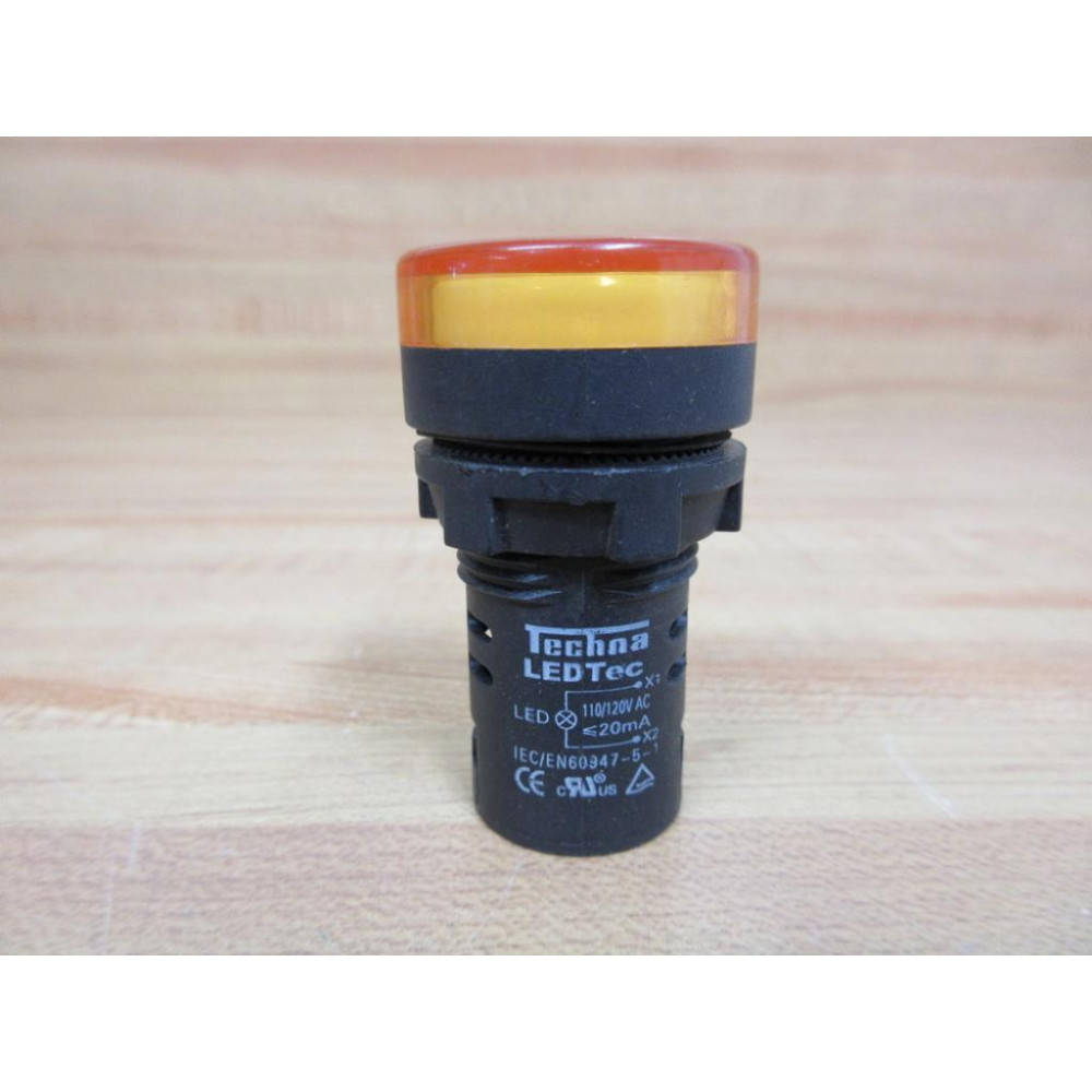 Techna LEDTEC-Y-110 Pilot Light Indicator LEDTECY110 - New No Box