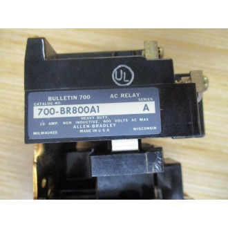 Allen Bradley 700-BR800A1 Series A Relay - New No Box