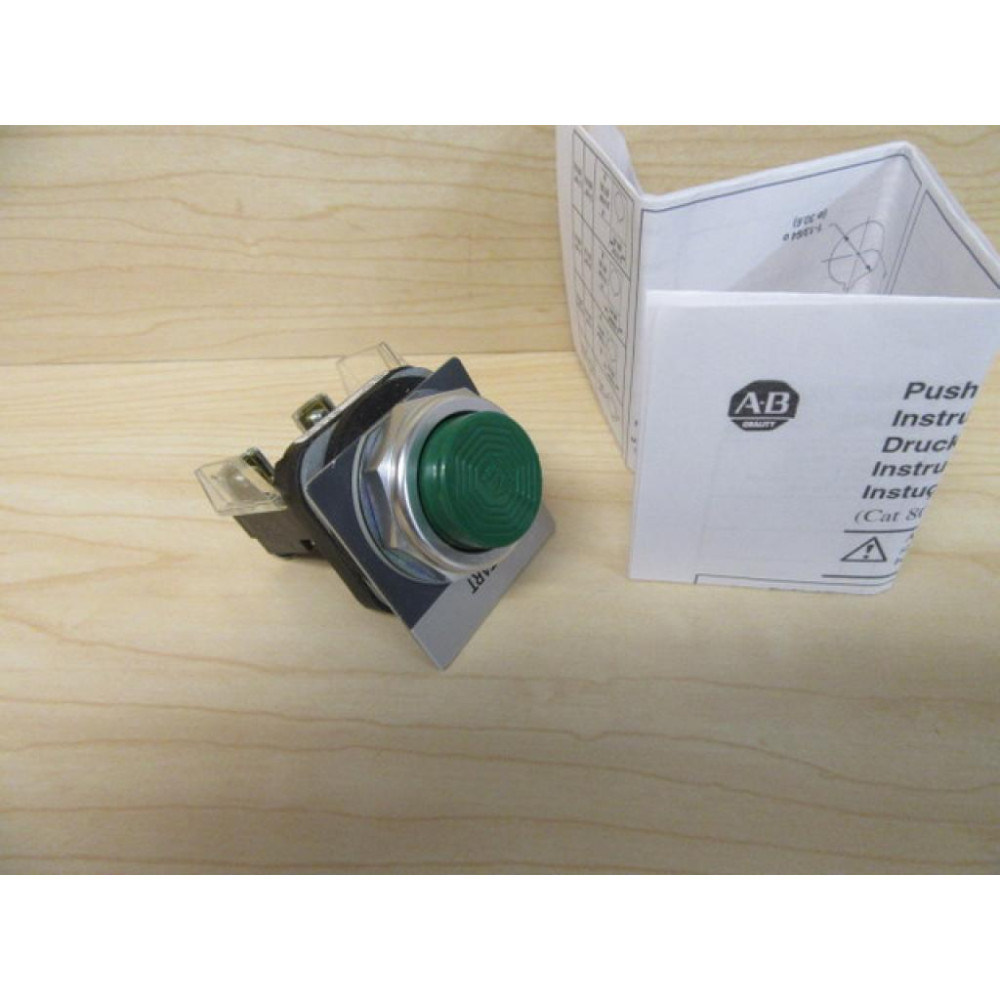 Allen Bradley 800T-B1D1 Push Button 800TB1D1 WLegend Plate - New No Box