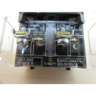 Allen Bradley 800T-B6D2 Push Button 800TB6D2 WLegend Plate