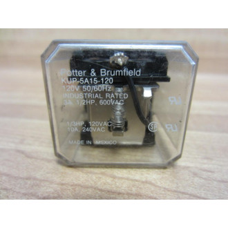 Potter & Brumfield KUP-5A15-120V AC Relay KUP-5A15-120 13HP - New No Box