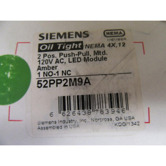 Siemens 52PP2M9A Push Pull Switch