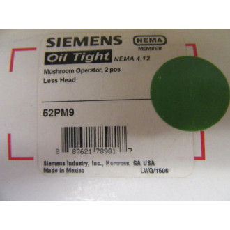 Siemens 52PM9 Push Button Switch Operator Only