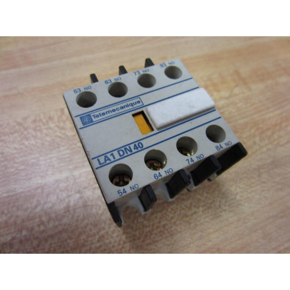 Telemecanique LA1-DN40 Auxiliary Contact  LA1DN40 - Used