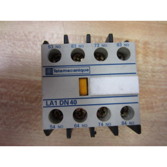 Telemecanique LA1-DN40 Auxiliary Contact  LA1DN40 - Used