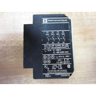Telemecanique LA1-DN40 Auxiliary Contact  LA1DN40 - Used