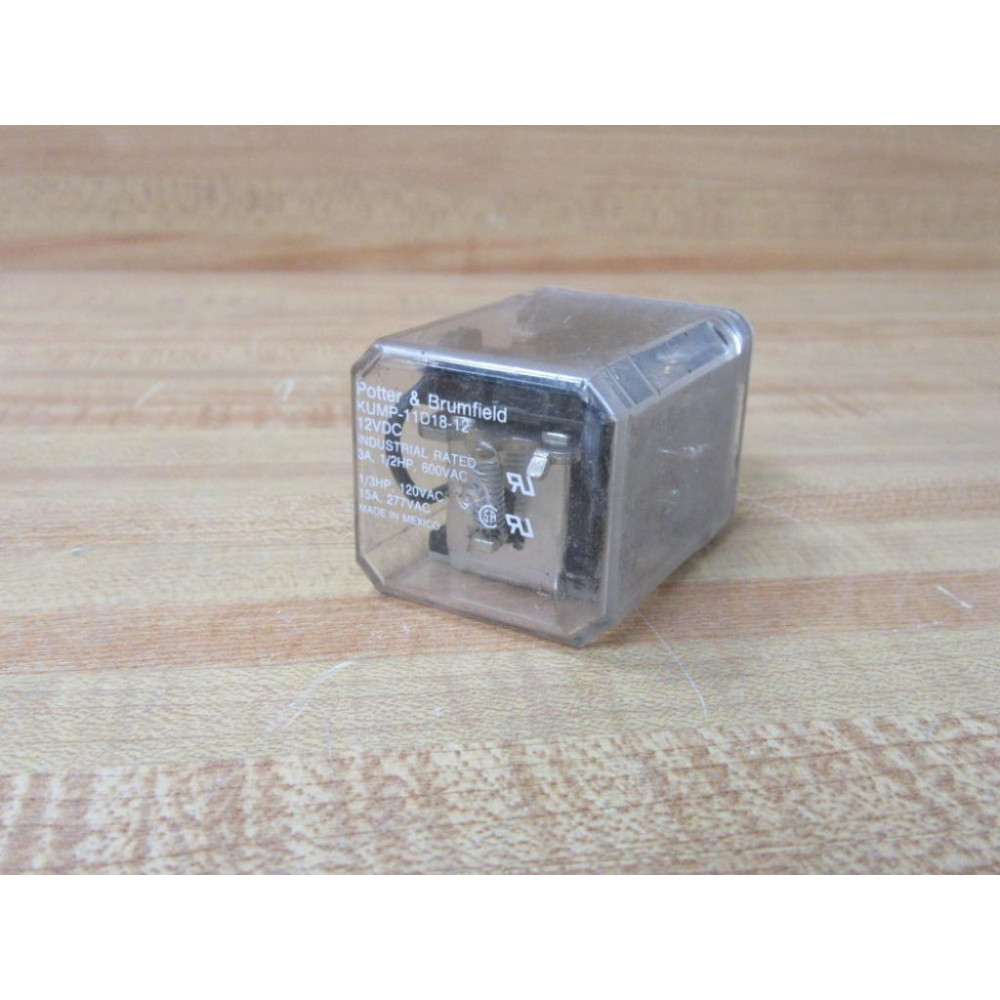 Potter & Brumfield KUMP-11D18-12V DC Relay KUMP-11D18-12VDC - New No Box