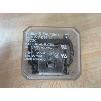 Potter & Brumfield KUMP-11D18-12V DC Relay KUMP-11D18-12VDC - New No Box
