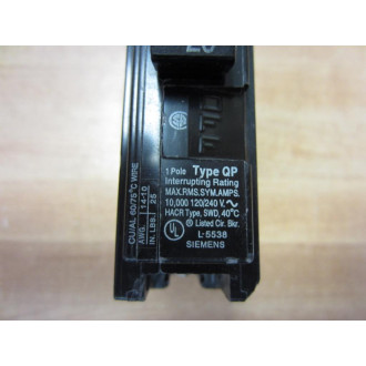 Siemens ITE Q120 Circuit Breaker 20A Type QP 1 Pole - New No Box