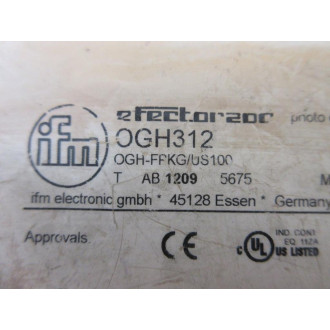 IFM Efector OGH312 Diffuse Reflection Sensor OGH-FPKGUS100