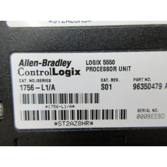 Allen Bradley 1756-L1 Logix 5550 Processor Unit 1756L1 - Used