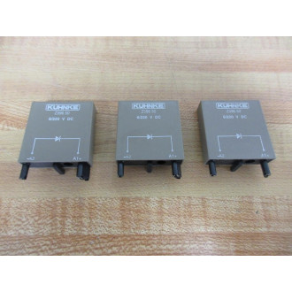 Kuhnke Z396.50 Diode Relay Z39650 (Pack of 3) - New No Box