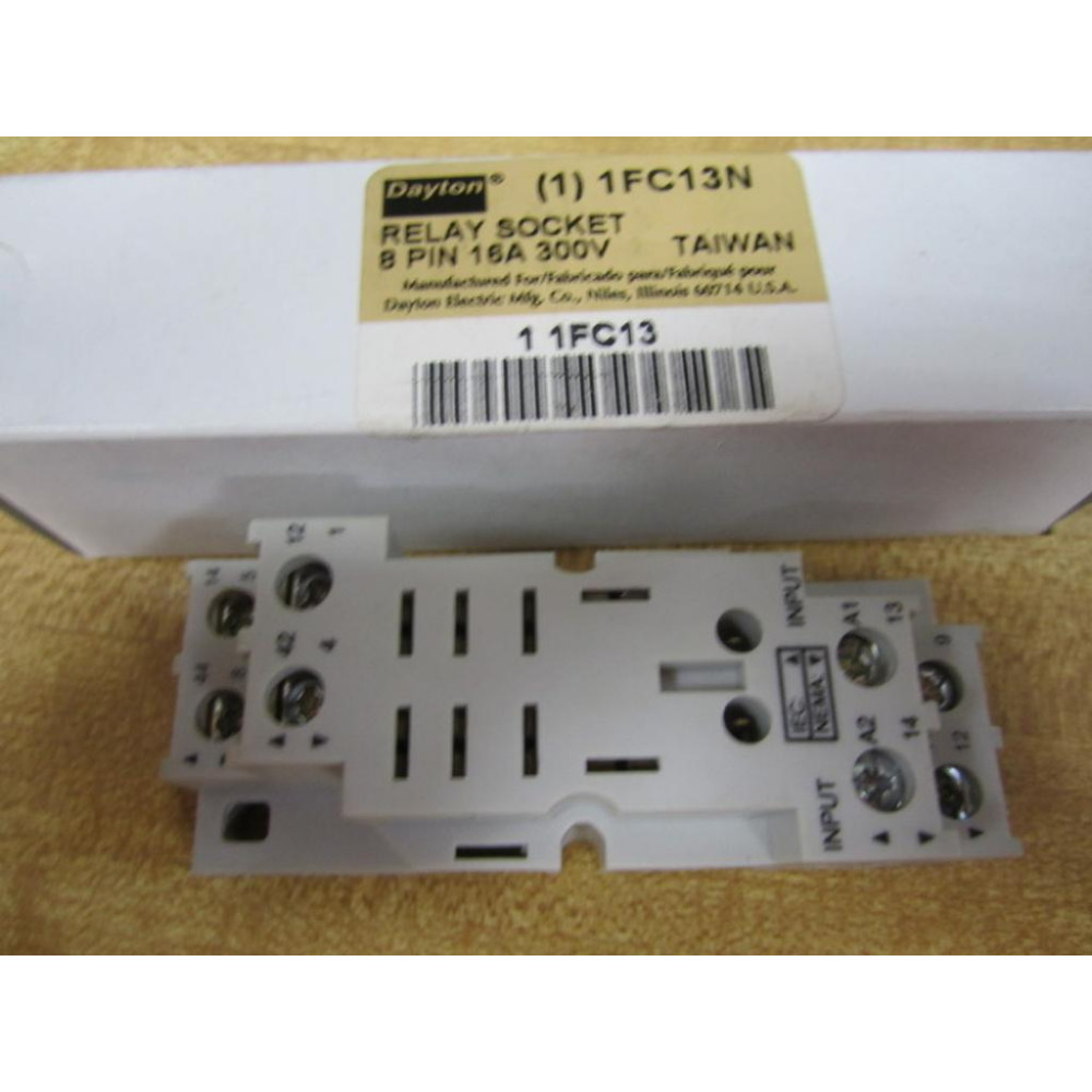 Dayton 1FC13 Relay Socket 1FC13N