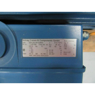 Demag ZBA 200 A4 H B680 Motor ZBA200A4HB680 1760RPM - New No Box
