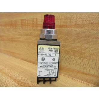 Allen Bradley 800T-PST16 Pilot Light 800T-PST16R Red Ser.C