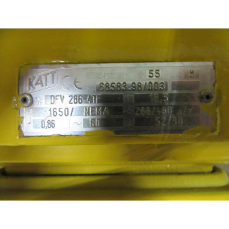 Katt DFV 286-4TF Motor DFV2864TF 68583.98003 - Refurbished