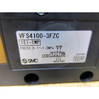 SMC VFS4100-3FZC Solenoid Valve VFS41003FZC - New No Box