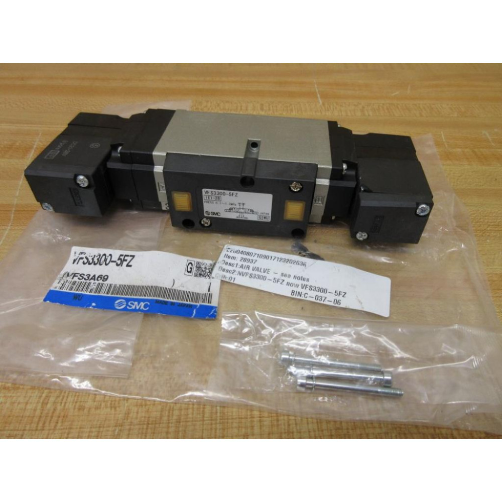 SMC VFS3300-5FZ Solenoid Valve VFS33005FZ Chipped Corner