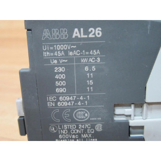 ABB AL26-30-10-81 Contactor AL26301081 - Used
