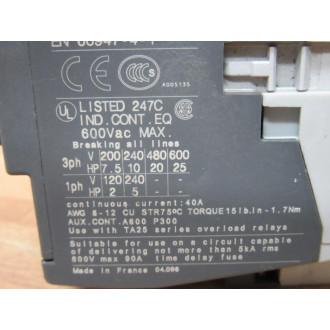 ABB AL26-30-10-81 Contactor AL26301081 - Used