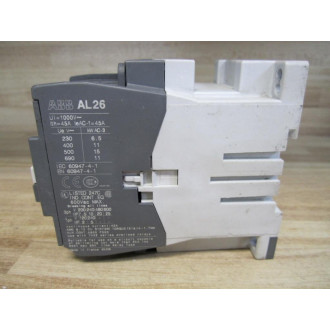 ABB AL26-30-10-81 Contactor AL26301081 Chipped Corners - Used