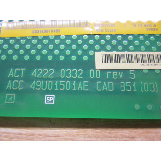 Atlas Copco Tools 4222039080 Motor Card MC 3000 - Used