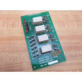 Okuma E4809-770-035 Relay Card1-3 E4809770035 - Used