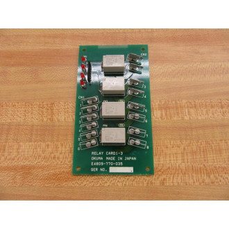 Okuma E4809-770-035 Relay Card1-3 E4809770035 - Used