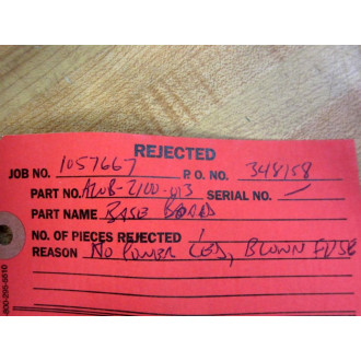 Fanuc A20B-2100-013 Board 7 Non-Refundable - Parts Only