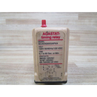 Agastat SCAXX011XXAPXA Timing Relay SCAXX0IIXXAPXA Missing Control Knob - Used