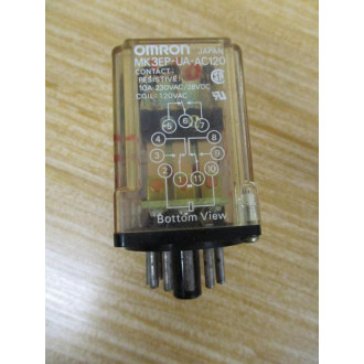 Omron MK3EP-UA-AC120 Relay MK3EP-UA-120V AC - Used