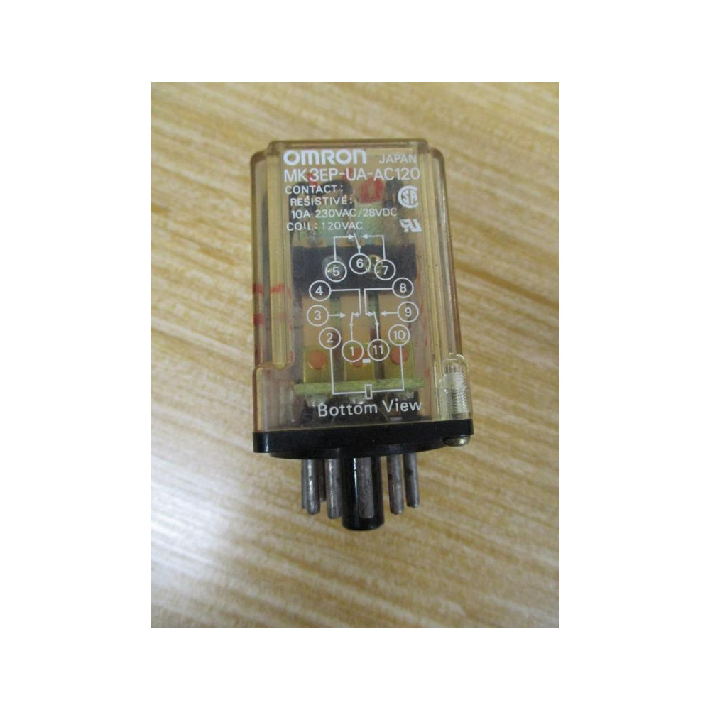 Omron MK3EP-UA-AC120 Relay MK3EP-UA-120V AC - Used