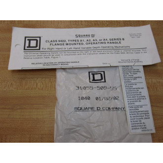 Square D 9422A1 Handle Kit 73973 Ser.B