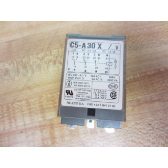 Releco C5-A30X24V DC Turck Relay C5-A30X024VDC - Used