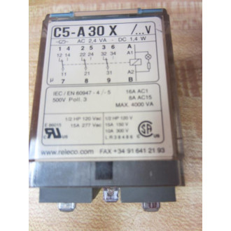 Releco C5-A30X24V DC Turck Relay C5-A30X024VDC - New No Box