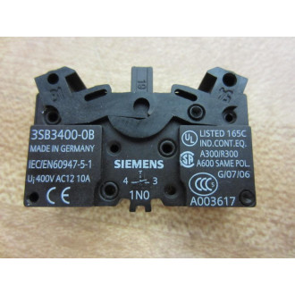 Siemens 3SB3400-0B Contact Block 3SB34000B Series C