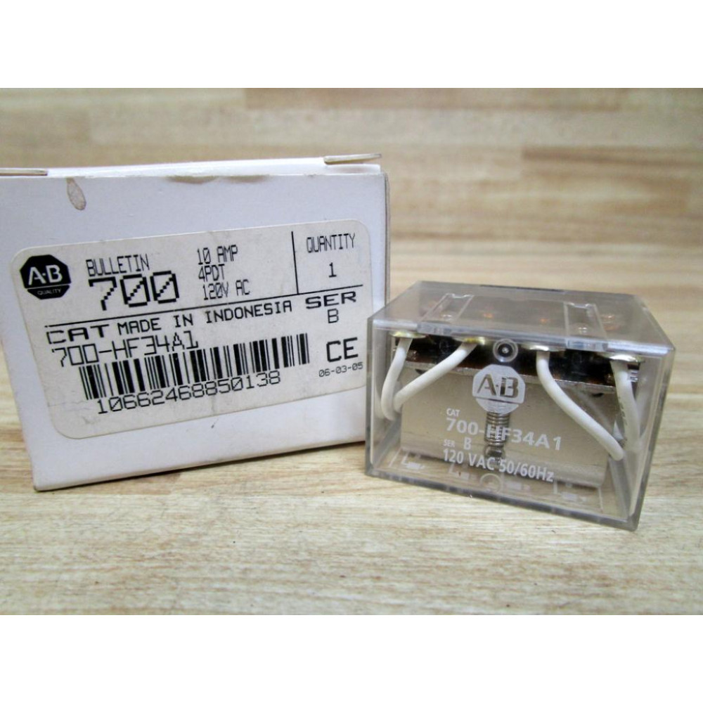 Allen Bradley 700-HF34A1-120V AC Relay 700-HF34A1-120VAC Series B