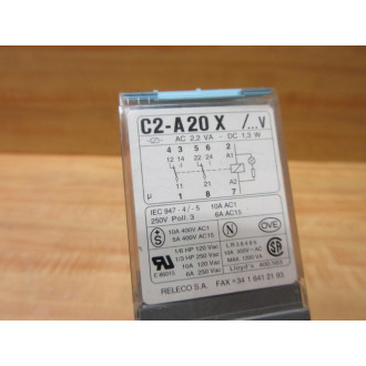 Releco C2-A20X120V AC Turck Relay C2A20X - Used