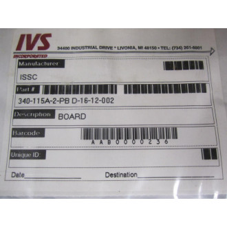 ISSC 340-115A-2-PB PC Output Board 340115A2PB - Refurbished