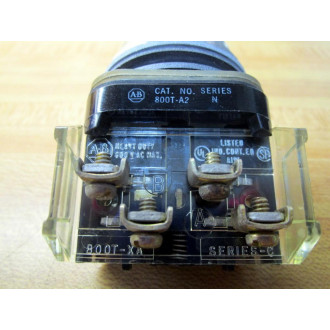 Allen Bradley 800T-A2 Black Push Button 800TA2 w800T-XA - New No Box