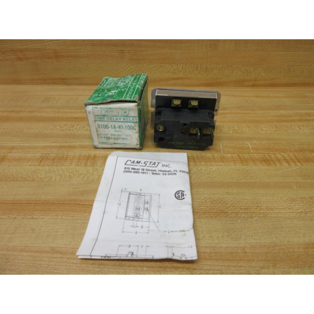 Cam-Stat S106-1A-40-100C Time Delay Relay S106-1A-40-100C